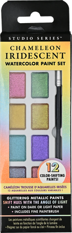 Studio Series Chameleon Iridescent Watercolor Paint Set (12 colors)